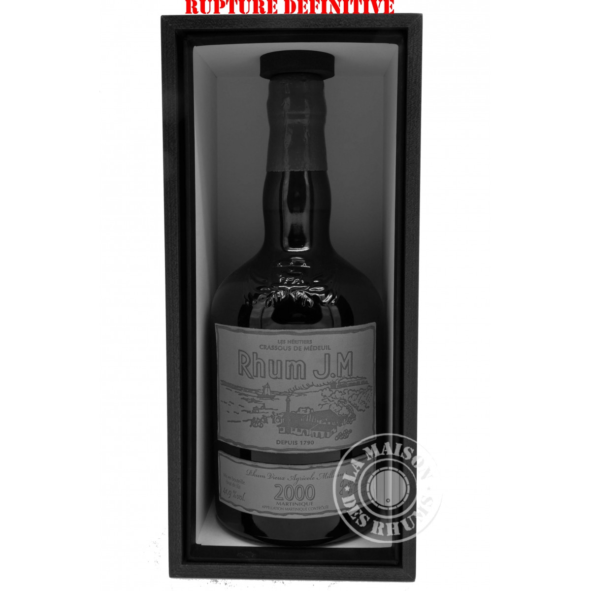 Rhum JM Vieux Millésime 2000 Brut de...