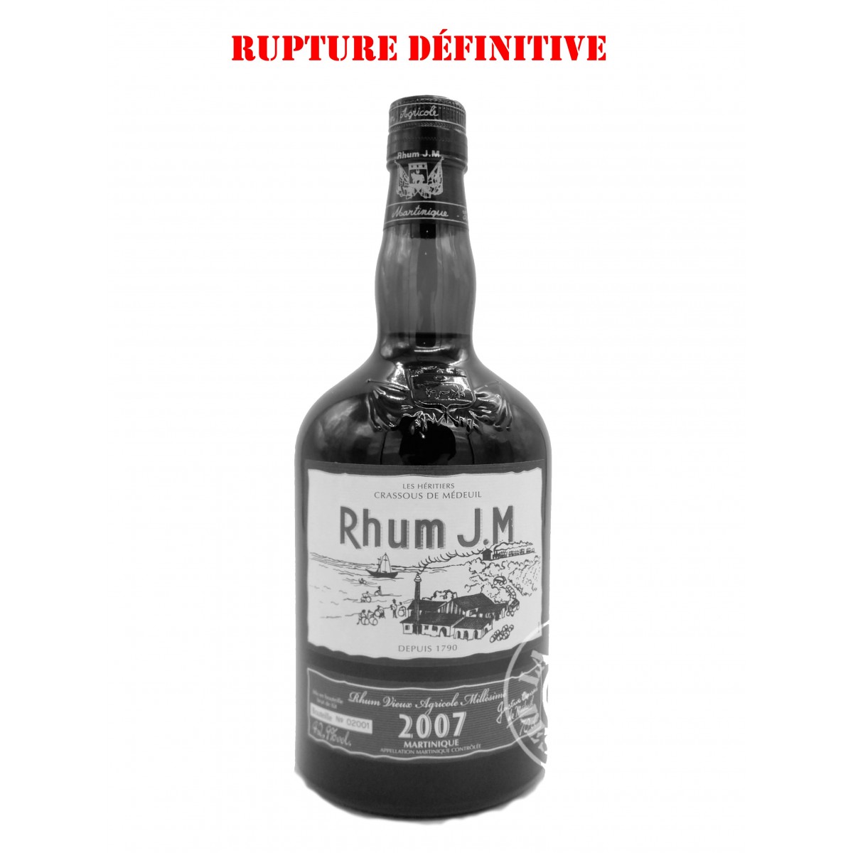 Rhum JM Vieux Millésime 2007 Brut de...