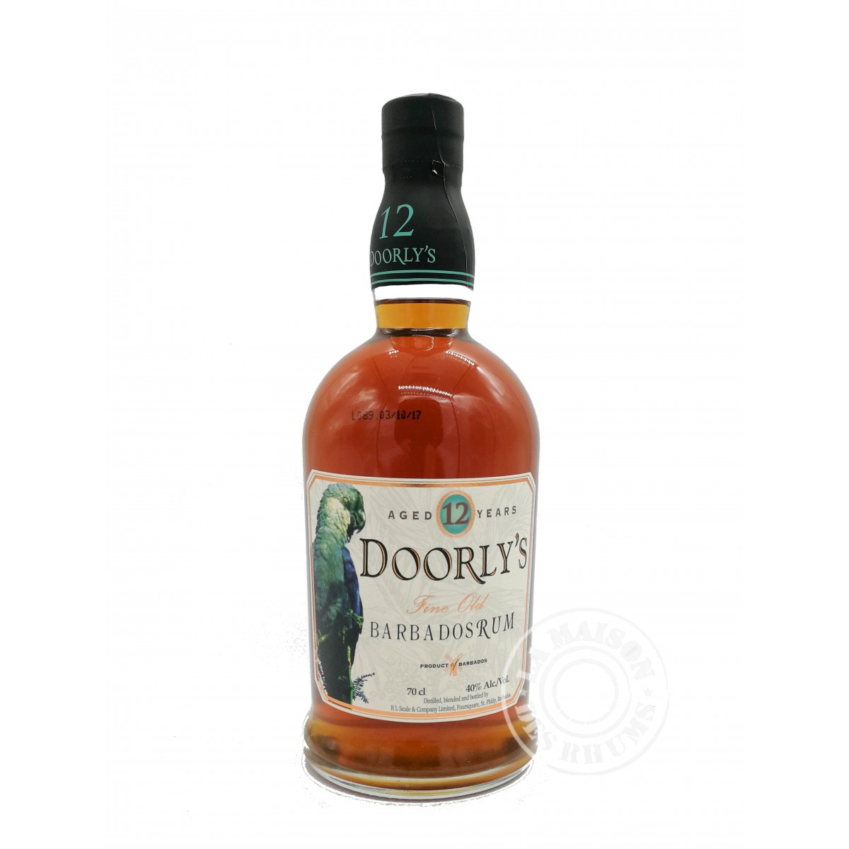 Rhum Doorly's Vieux Rum 12 ans 43%