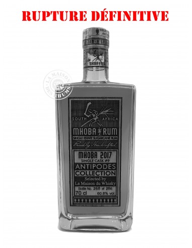 Rhum Mhoba Vieux Rare Cask Millésime...