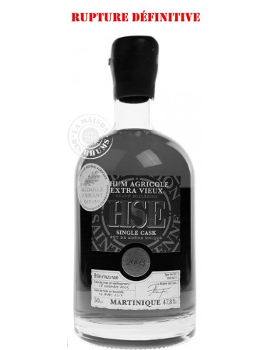 Rhum HSE Vieux Single Cask Millésime...