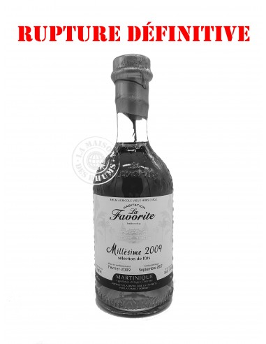 Rhum La Favorite Vieux Millésime 2009...