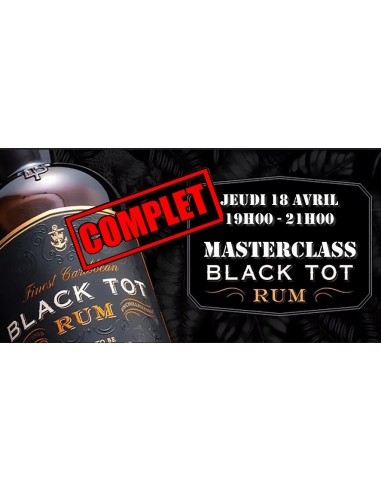 Masterclass Black Tot Rum - Jeudi 18...