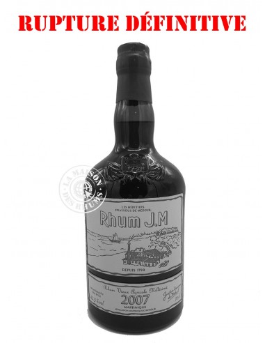 Rhum JM Vieux 2007 Brut de Fût 15 ans...