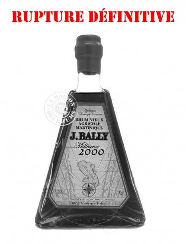 Rhum J. Bally Vieux Millésime 2000...