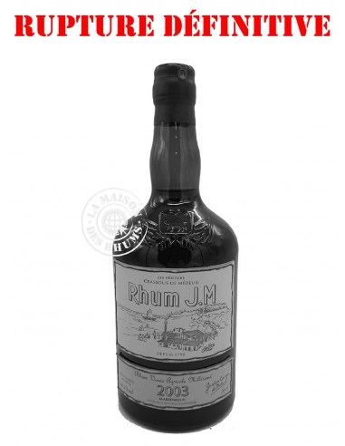 Rhum JM Vieux 2003 Brut de Fût 15 ans...