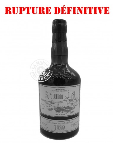 Rhum JM Vieux Millésime 1998 Brut de...