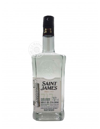 Rhum Saint James Blanc Bio Brut de...