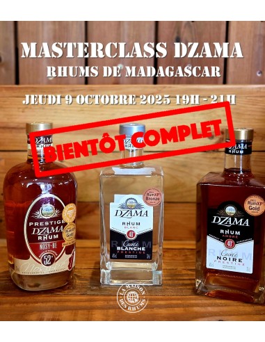BIENTÔT COMPLET ! Masterclass - Rhum...