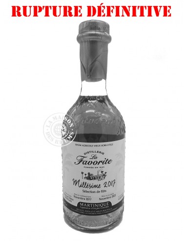 Rhum La Favorite Vieux Millésime 2017...